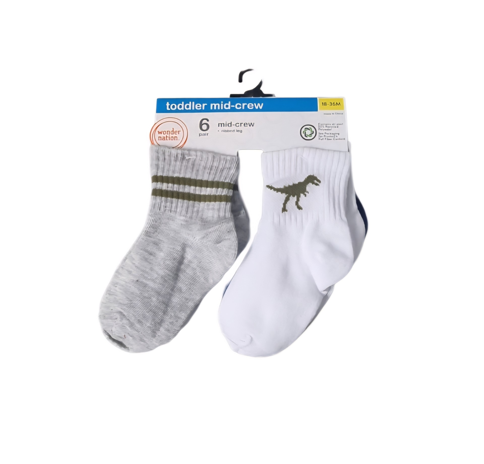 WONDER NATION 6PR SOCKS