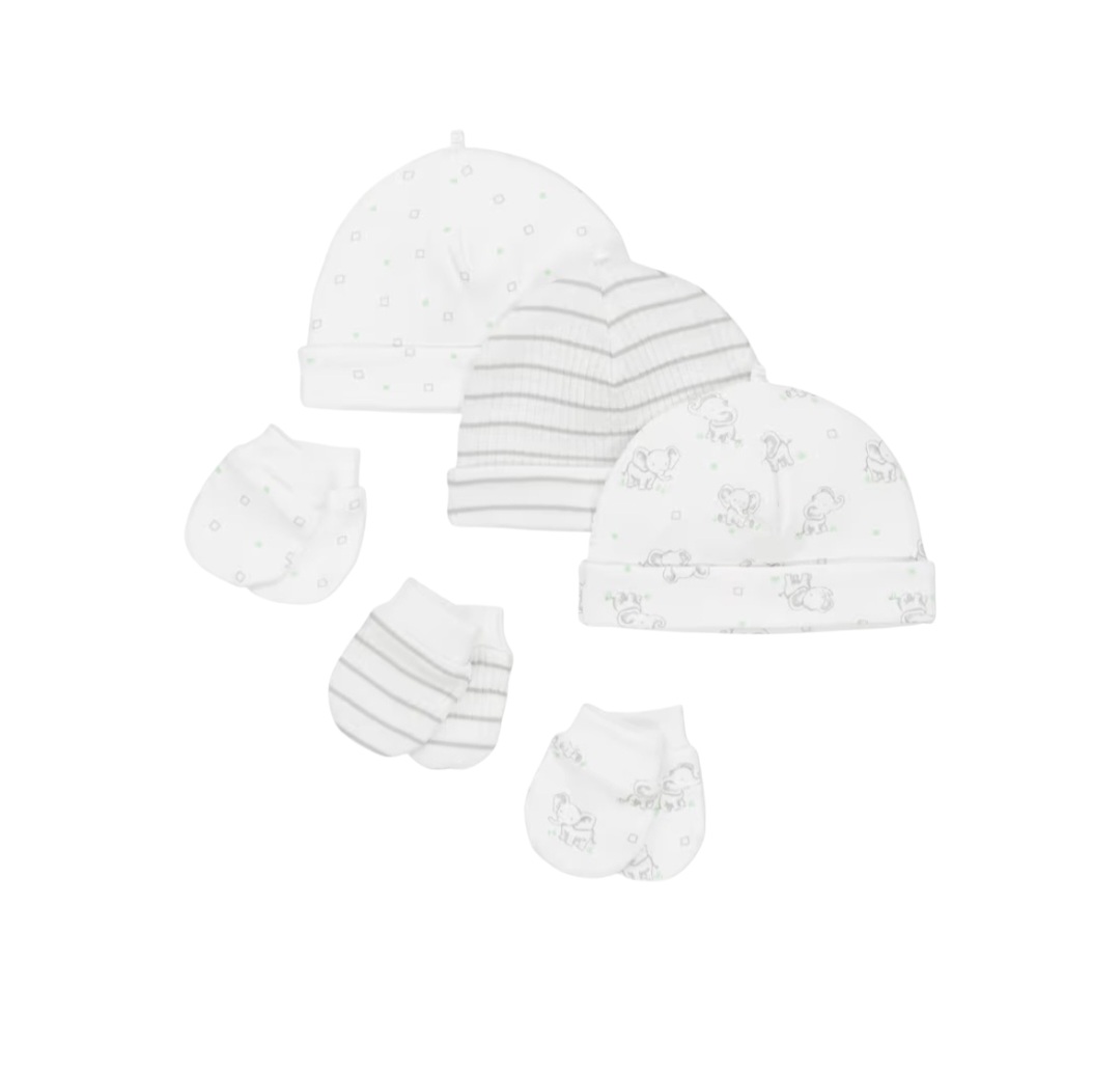 LITTLE ME 6PK HAT & MITTEN