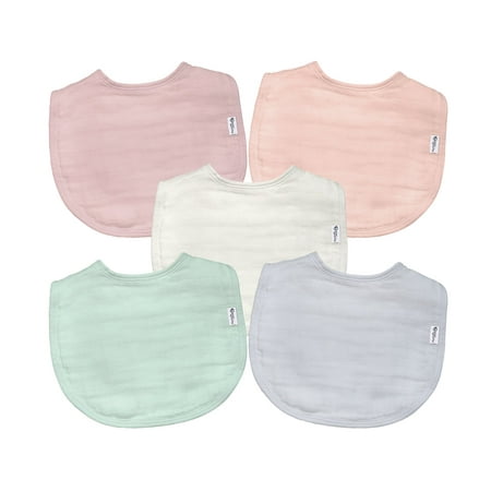 GREEN SPROUT MUSLIN 5PK BIBS
