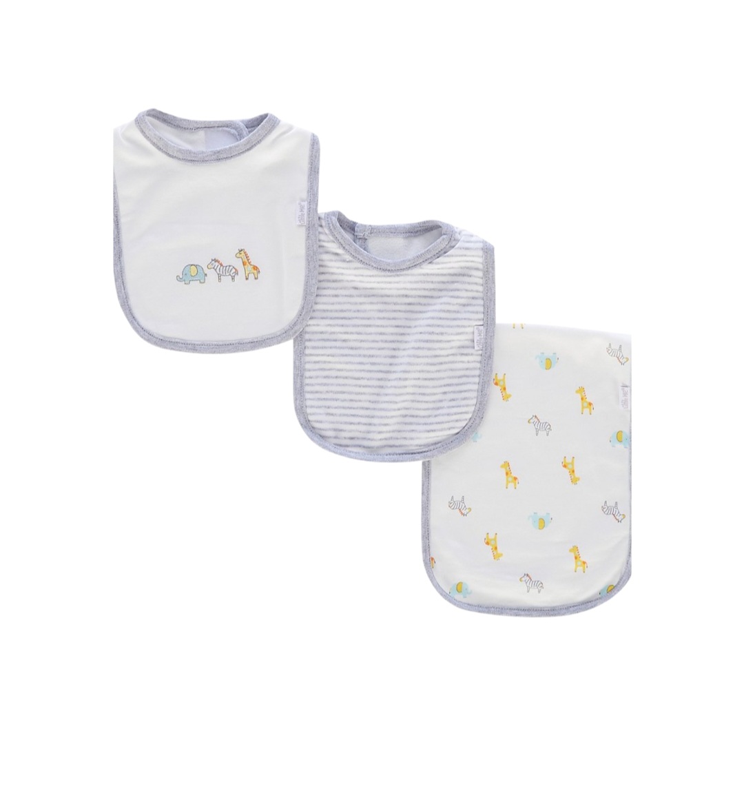 LITTLE ME 2 BIB & BURP SET