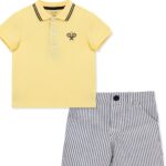 LITTLE ME BOY POLO SHORT SETS