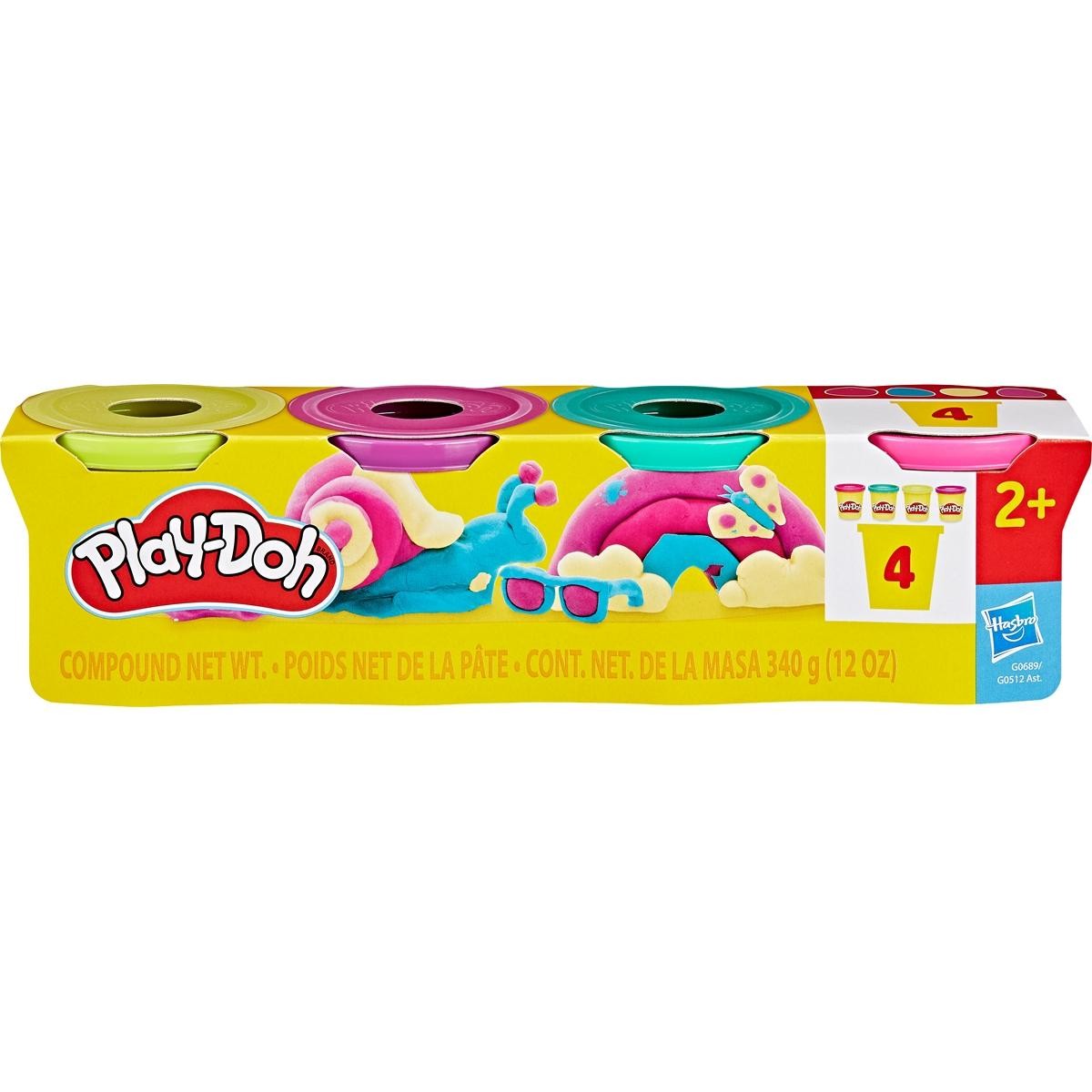 PLAYDOH 4PK VIBRANT COLORS