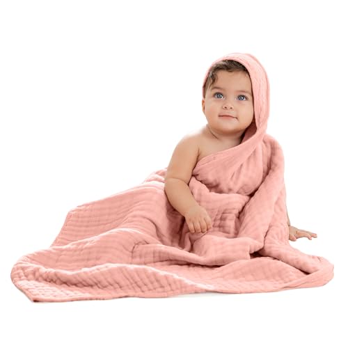 COMFY CUBS MUSLIN HOODED TOWEL