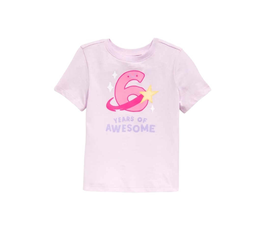 OLD NAVY GIRL BIRTHDAY SHIRT