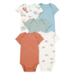 CARTERS 5PK BOY BODYSUITS