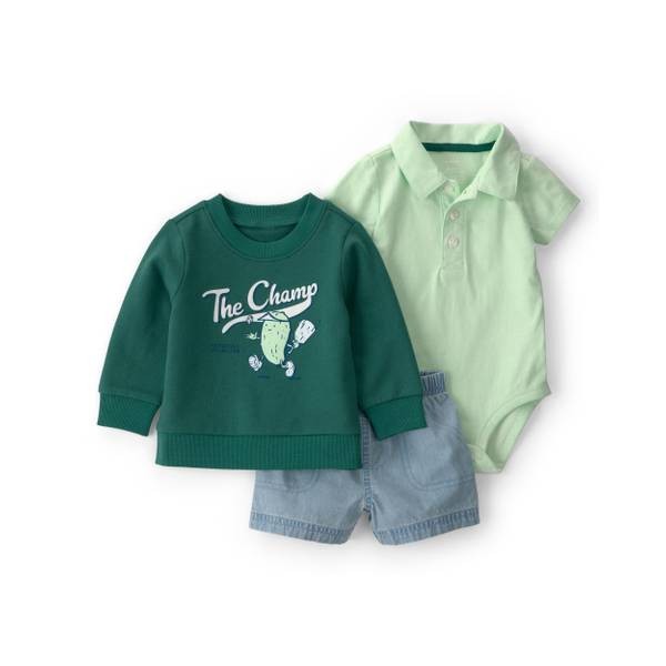 CARTERS BOY 3PC SHORT SET