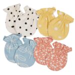 GERBER 4 PCK MITTENS FLORAL