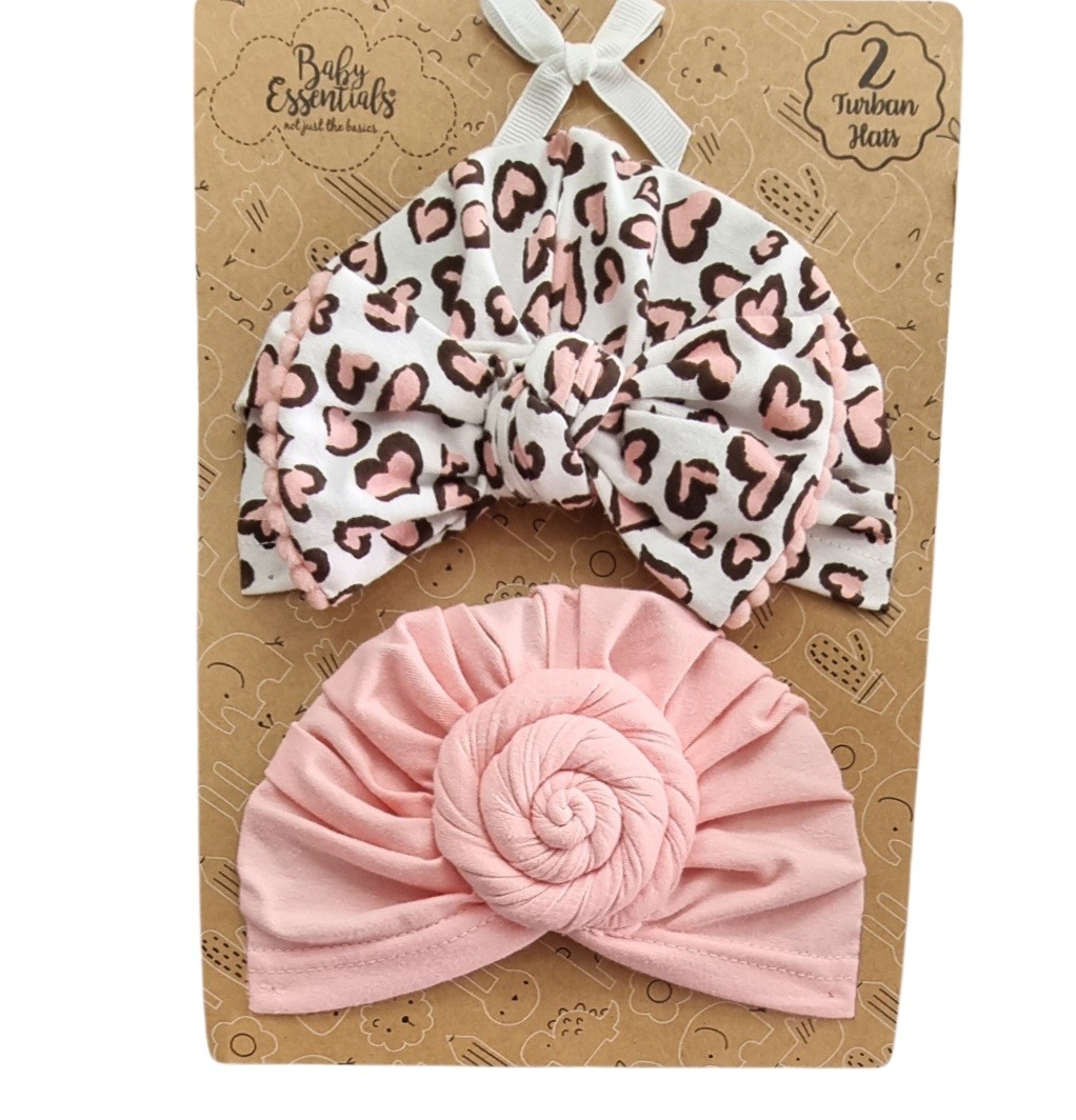 BABY ESSENTIALS 2PC TURBAN HAT