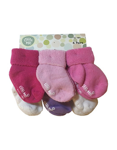 LITTLE ME GIRL SOCKS 6PK