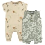 GERBER BOY 2PK ROMPERS