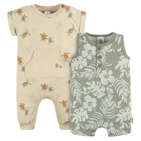 GERBER BOY 2PK ROMPERS