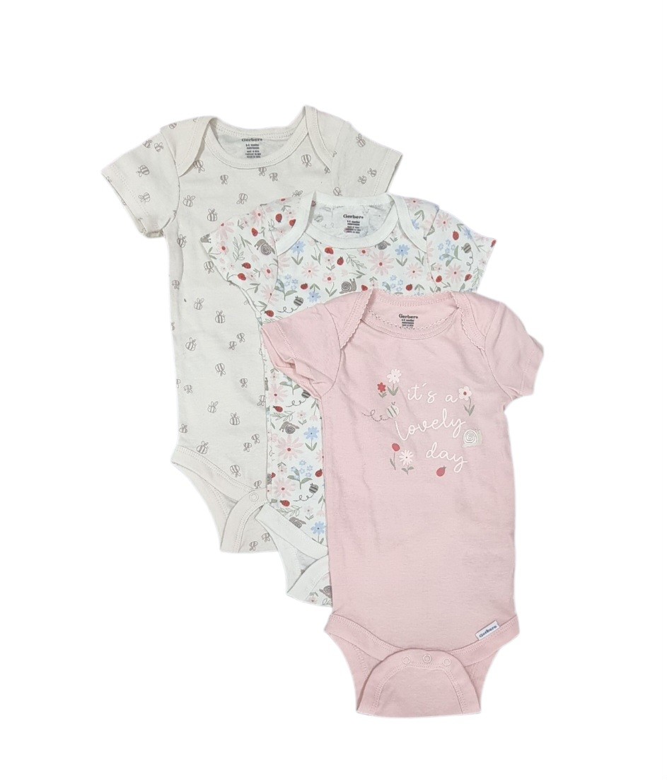 GERBER 3PCK ONESIES