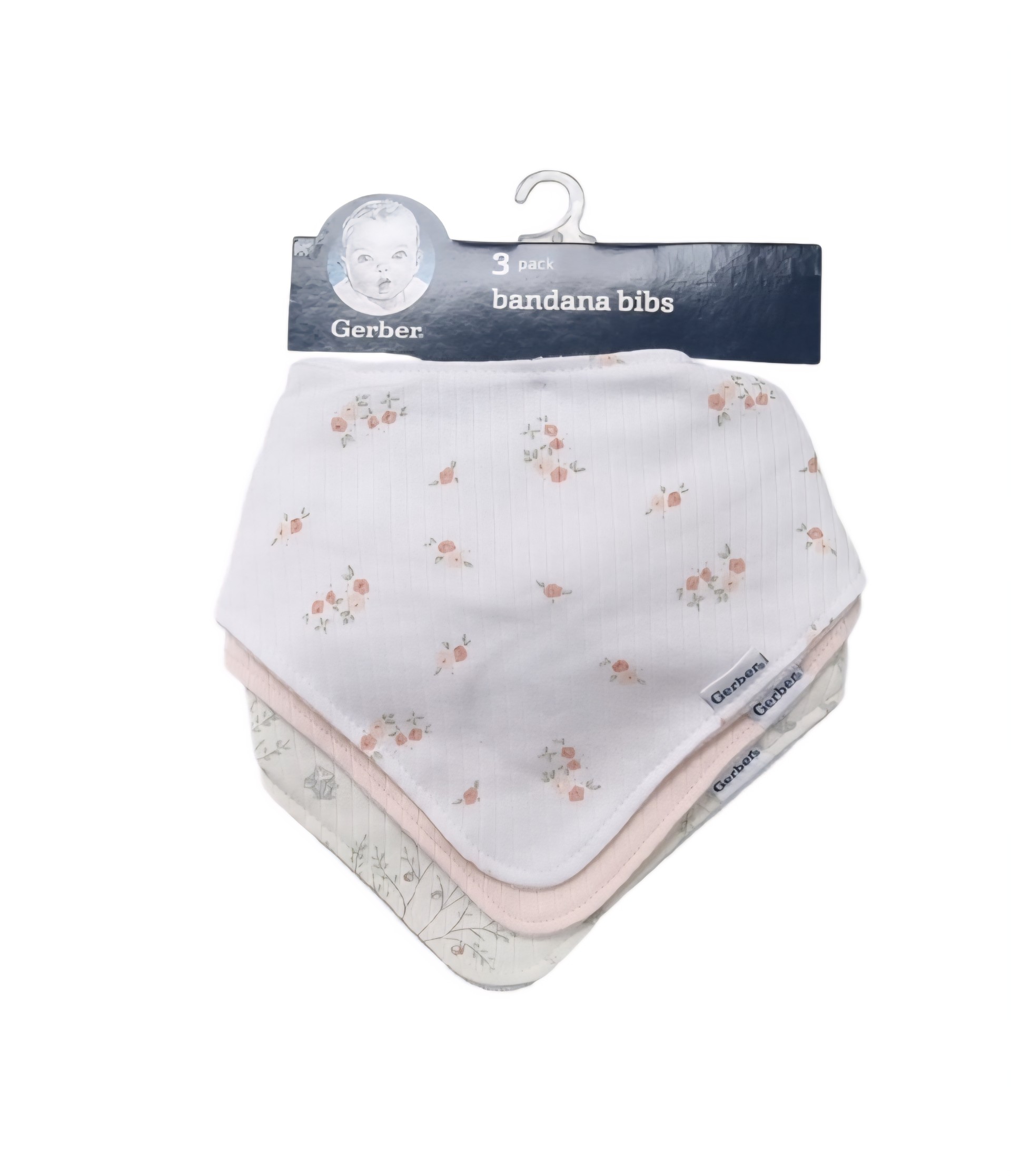 GERBER 3PCK BANDANA BIBS