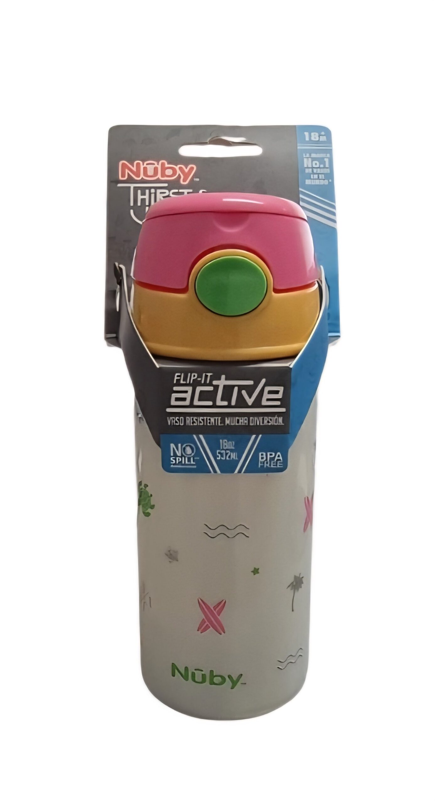 NUBY THIRSTY KIDS BOTTLE 18M+