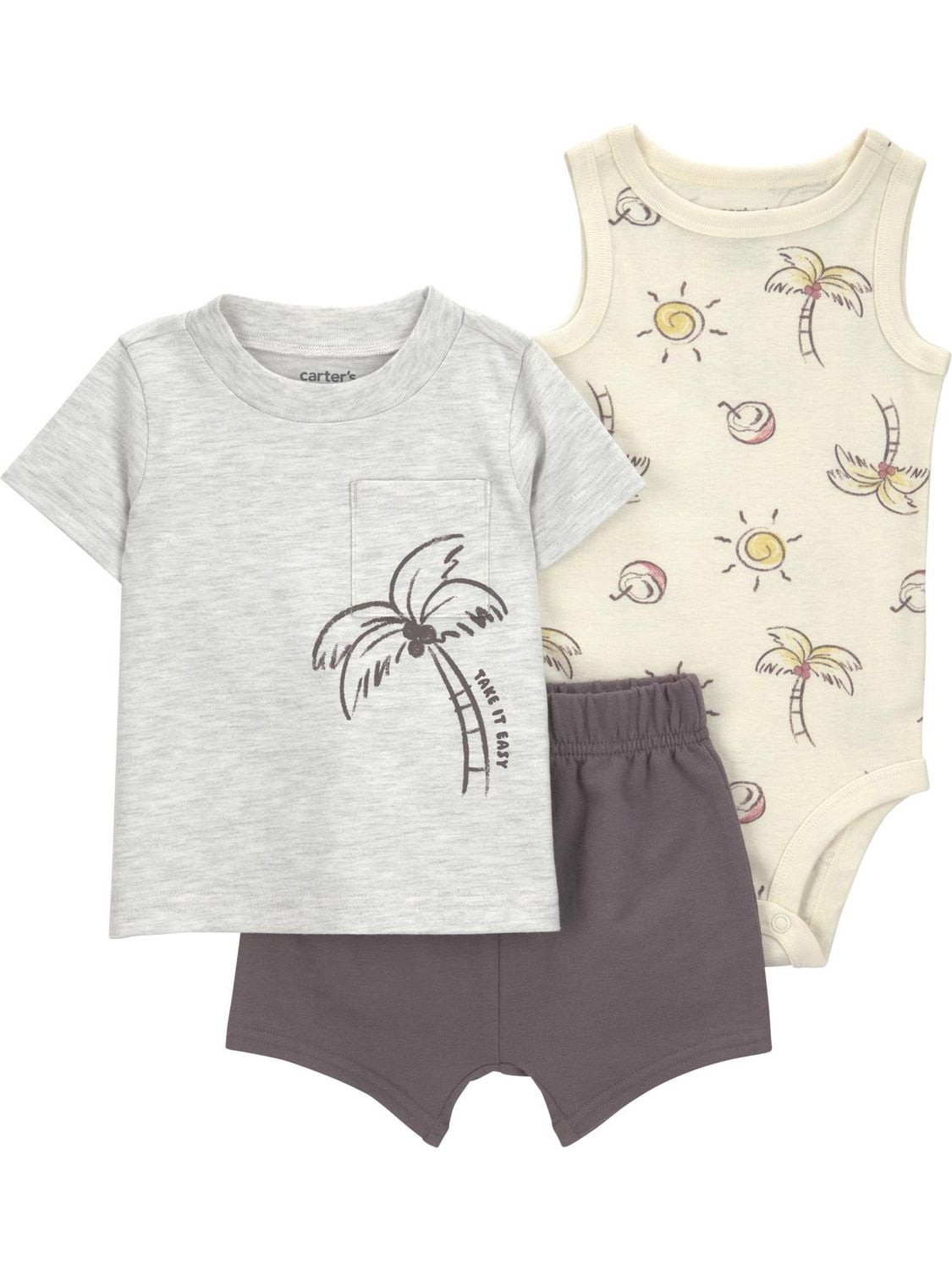 CARTERS BOY 3PC SHORT SET