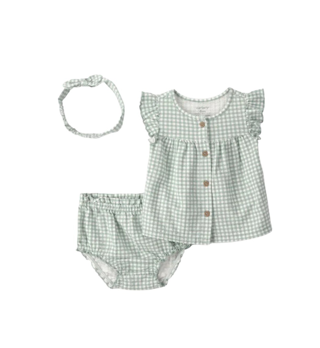 CARTERS GIRLS 2PC SHORT SET