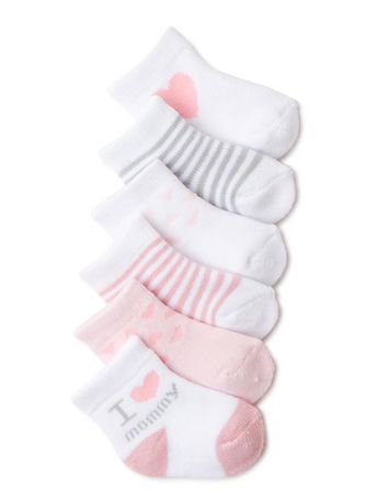 CARTERS BABY GIRL 6PK SOCKS