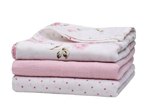 LITTLE ME 3PK SWADDLE BLANKET