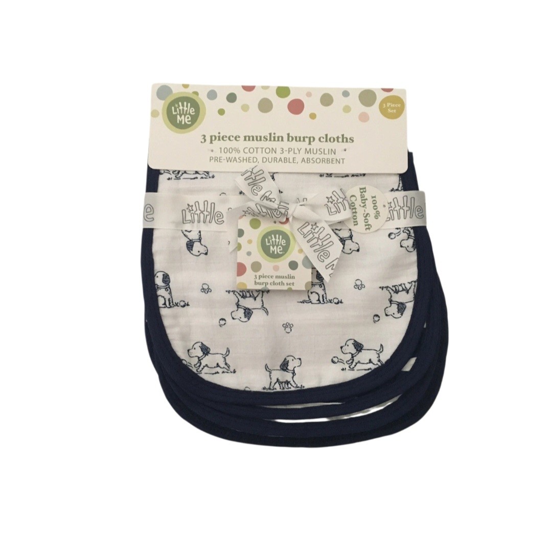 LITTLE ME MUSLIN BURP CLOTH