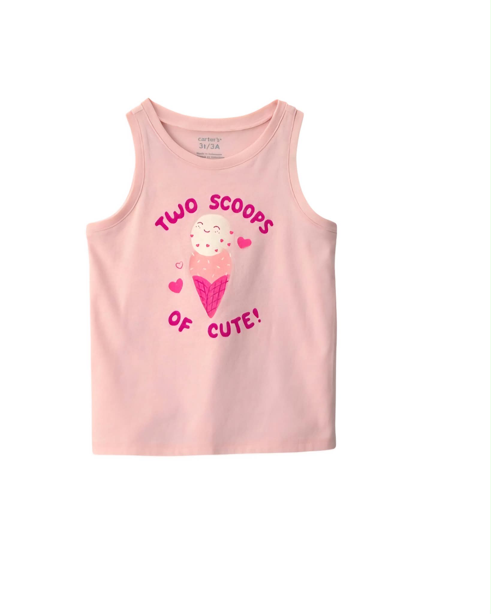CARTERS GIRLS SLEEVELESS SHIRT
