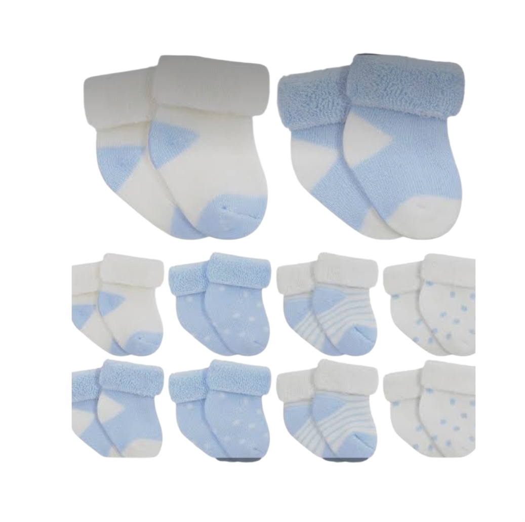 TWISTOVER 10PAIR PREEMIE SOCKS