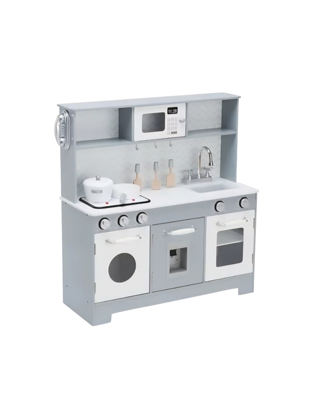 WOODEN KIDS KITCHEN SET