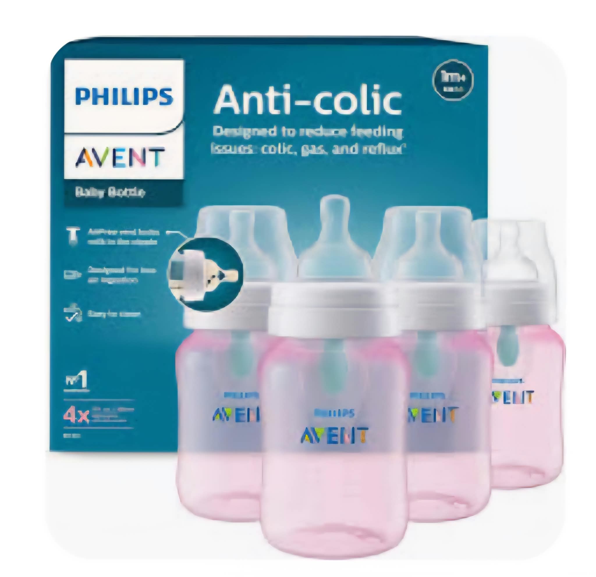 AVENT ANTI-COLIC BOTTLE 4PK