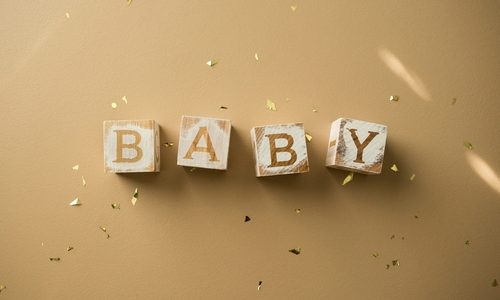 Baby,Blocks,On,Background,With,Confetti